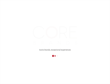 Tablet Screenshot of corebrands.com